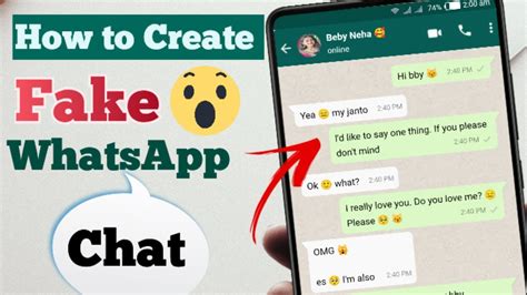 how to create a fake chat